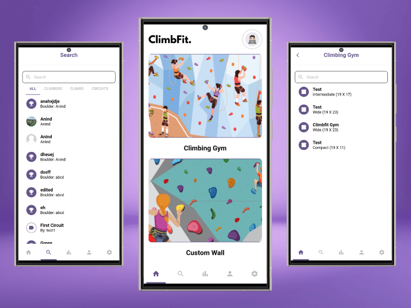 ClimbFit Mobile App full preview 1